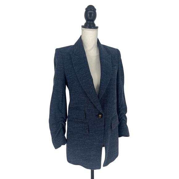 Veronica Beard Martel Navy Dickey Blazer Jacket Size 2 - Picture 8 of 16